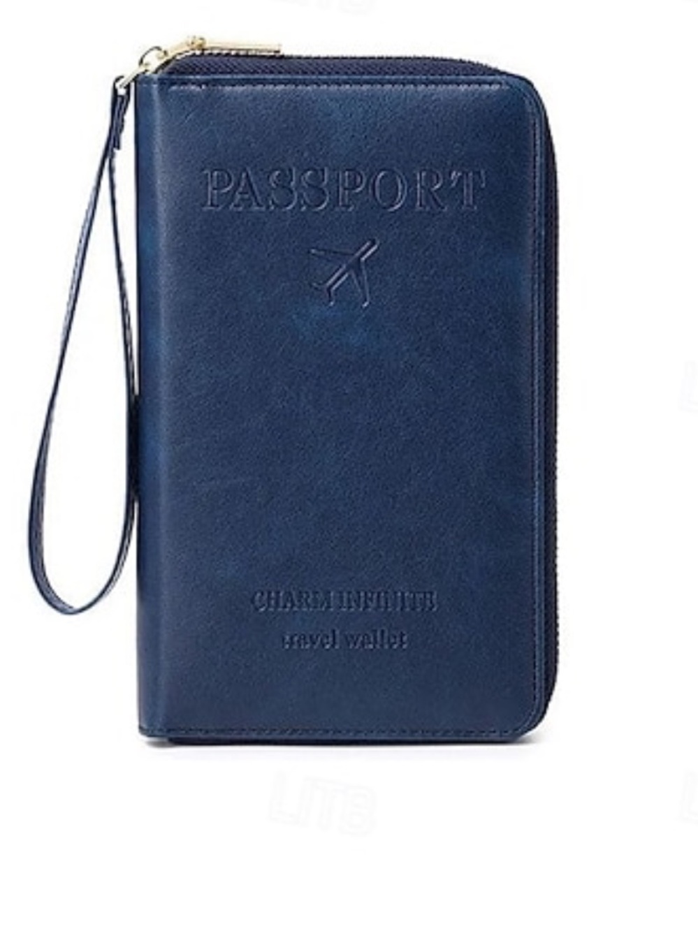 Multi Functional RFID Passport Wallet Faux Leather